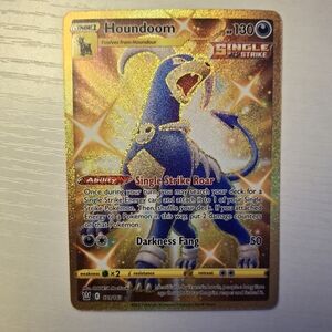Pokemon Card TCG Battle Styles Houndoom Full Art Secret Rare Gold